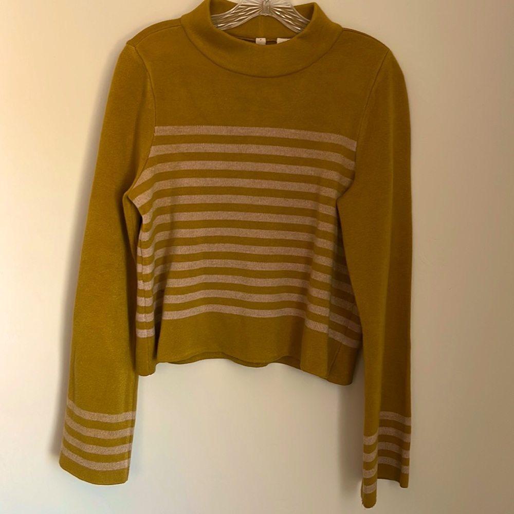Anthropologie Moth sweater with stripes size medium